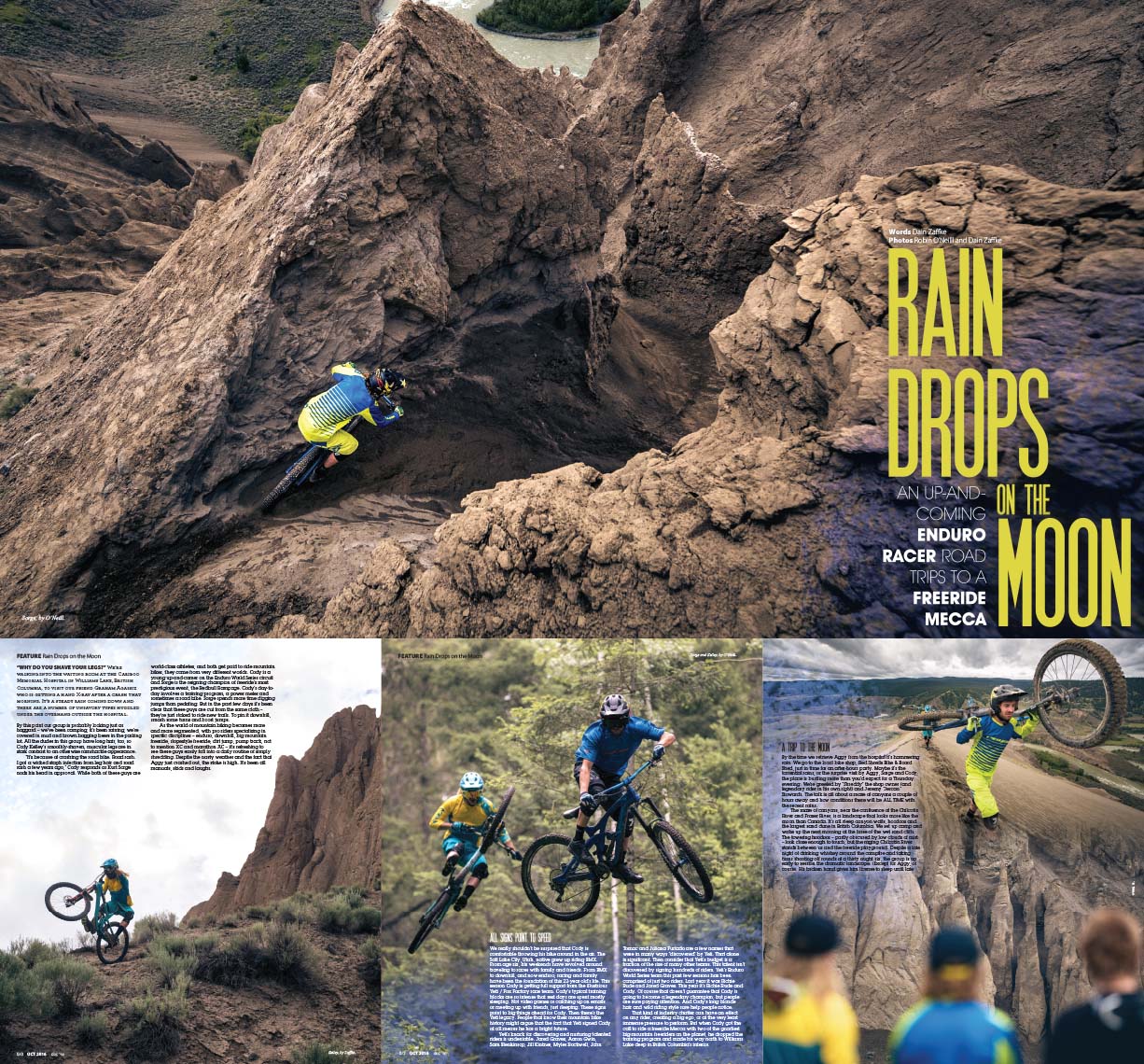 Decline magazine article, mountain bike photography by whistler photographer