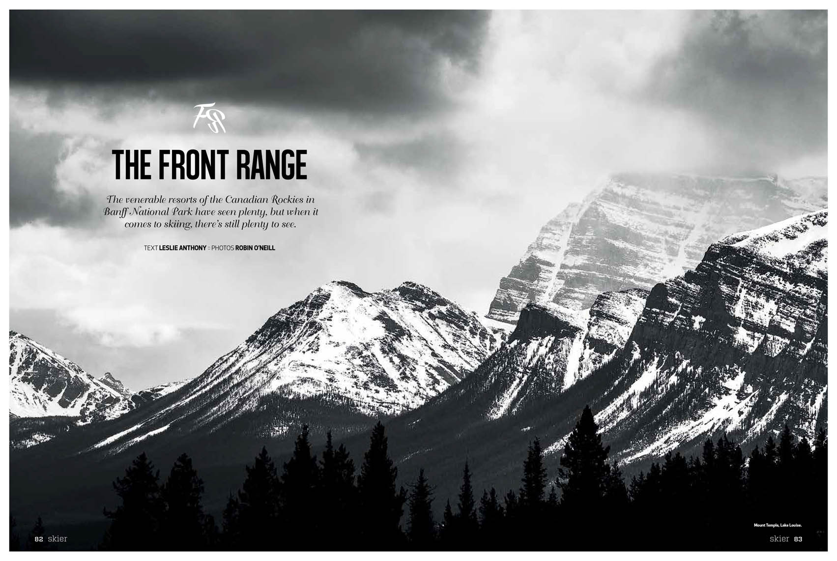 Skier magazine albert banff mountains