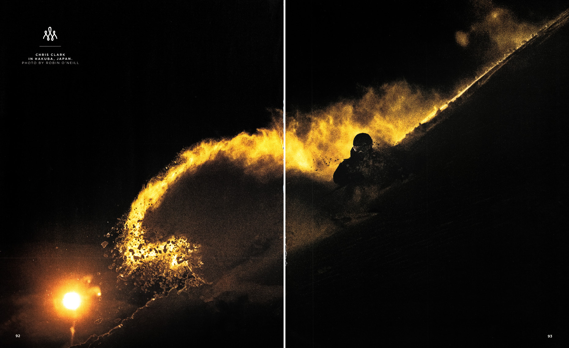 Night ski photography by Whistler photographer in Japan.