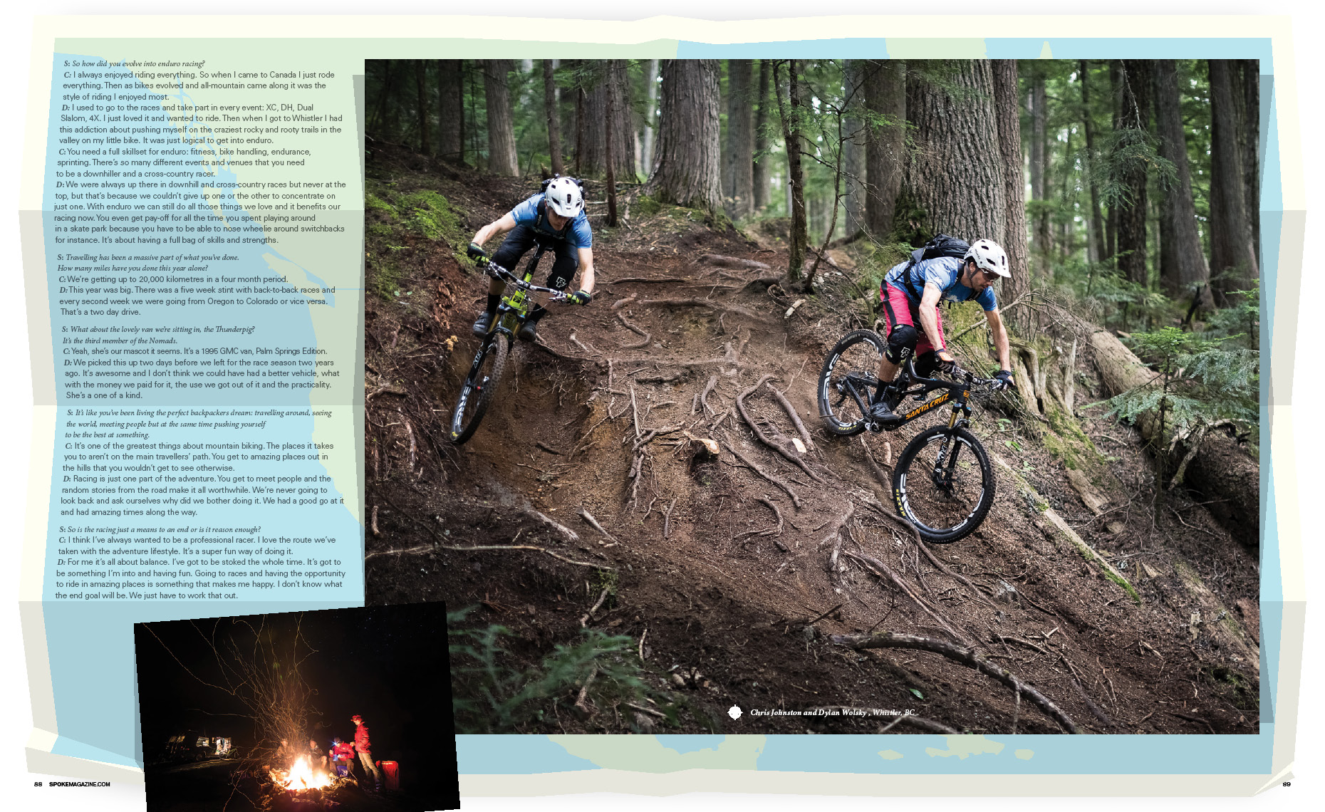 Nomads mountain bike feature magazine article