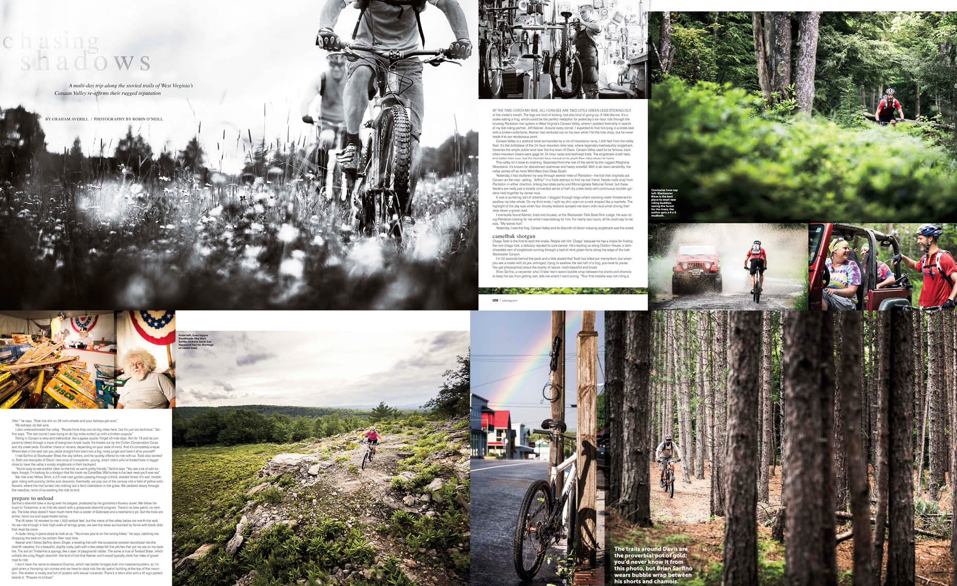 Bike magazine feature article story by whistler photographer