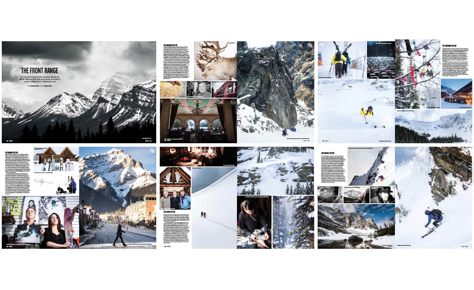 Feature story in front range mountains by ski photographer